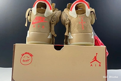 6 DH0690- Khaki Scott Travis 9018 Jordan Retro 628 British Popular 1110